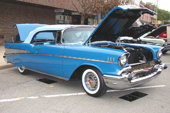 Exquisite 1957 Chevy Belair convertible, Rochester Chili cookoff 2007